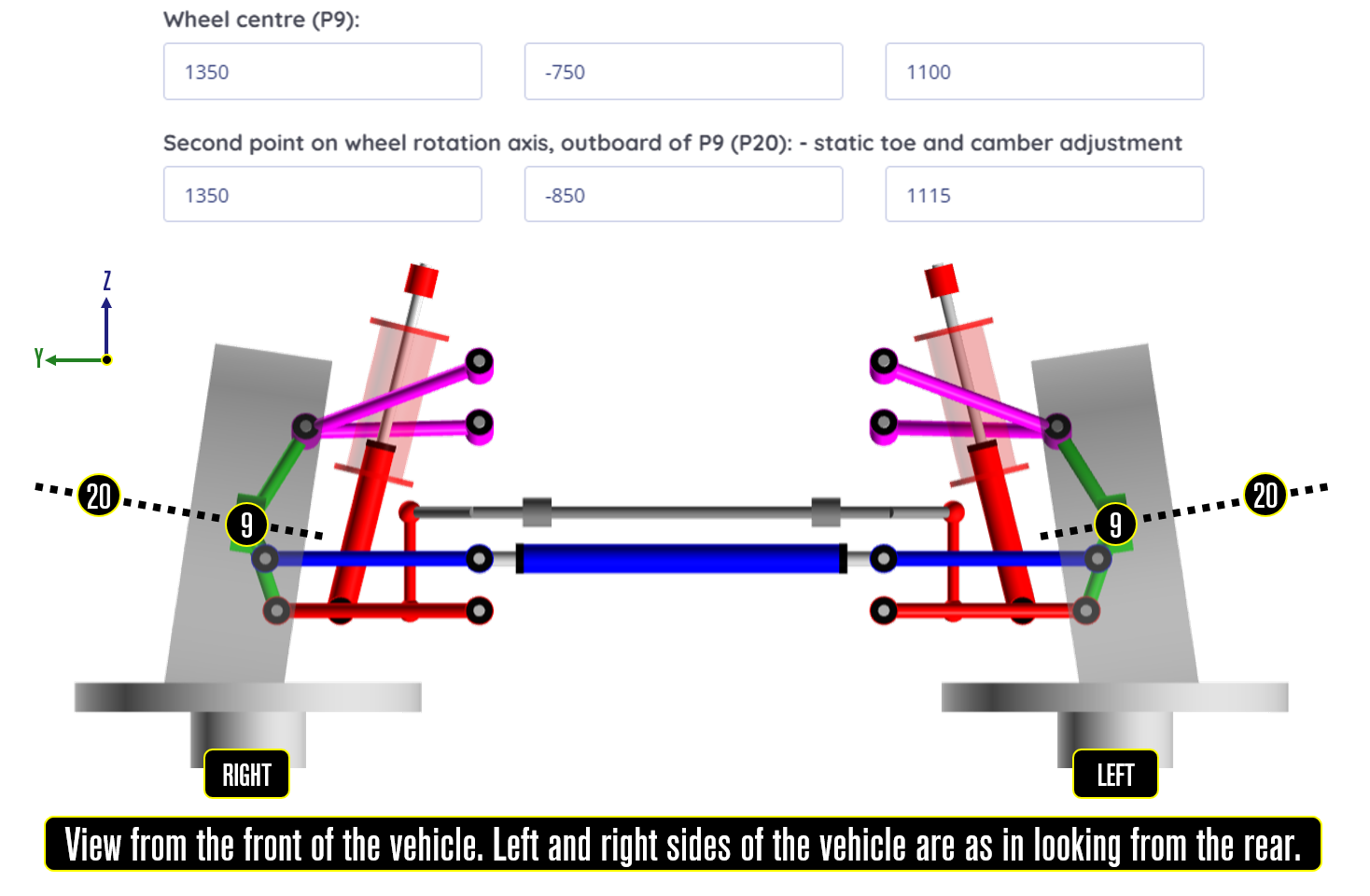 race software advanced static toe camber adjustment point geometry 9 20